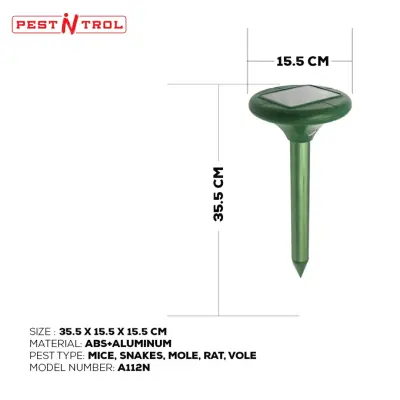 Solar Mole Repeller With A112N